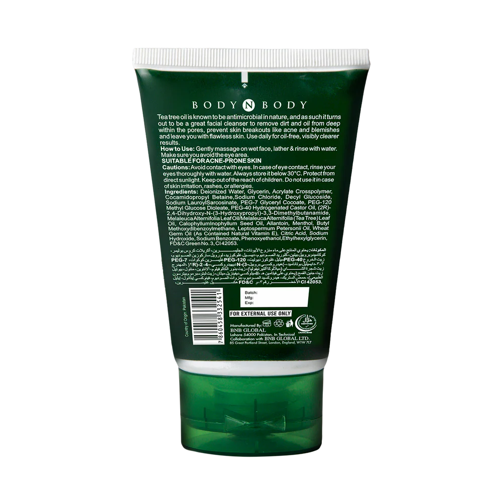 BNB Acne Tea Tree Face Wash